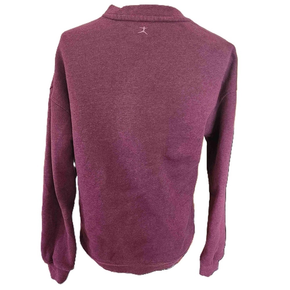 Danskin Maroon Sweatshirt Crew Neck Small - Picture 7 of 10